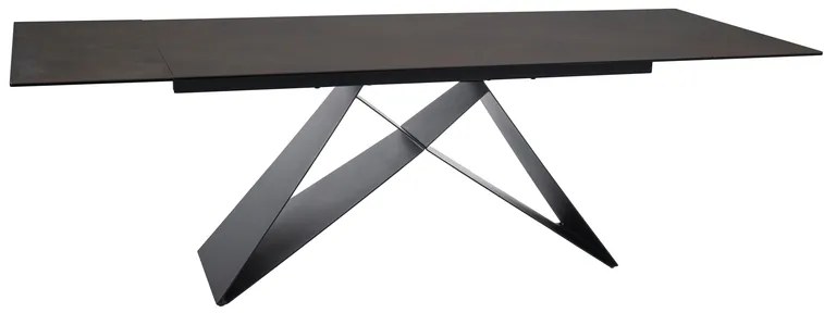 STÓŁ WESTIN CERAMIC BRĄZ OSSIDO BRUNO / CZARNY MAT (160-240)X90 DIOMMI-80-3844