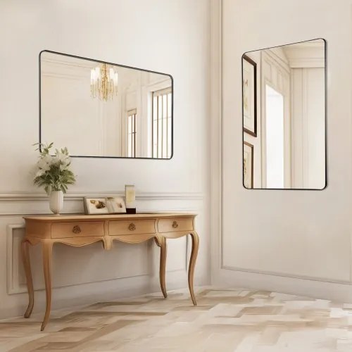 VEVOR Square Wall Mounted Mirror 22&quot; x 30&quot; Mirror with Aluminium Alloy Frame