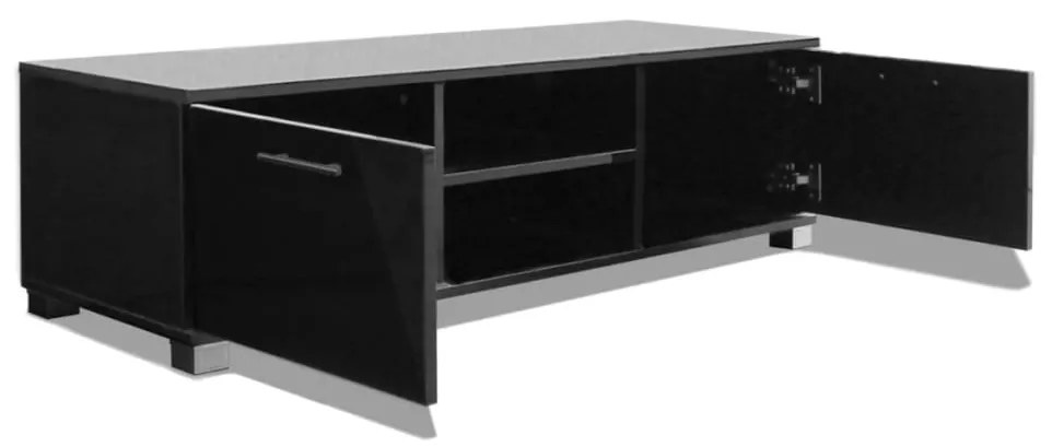 vidaXL Έπιπλο Τηλεόρασης Γυαλιστερό Μαύρο 120 x 40,5 x 35 εκ.