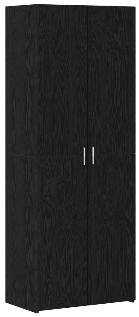 vidaXL Υψηλό Γραφείο Μαύρης Βελανιδιάς 70x42.5x185 εκ. Επεξεργασμένο Ξύλο
