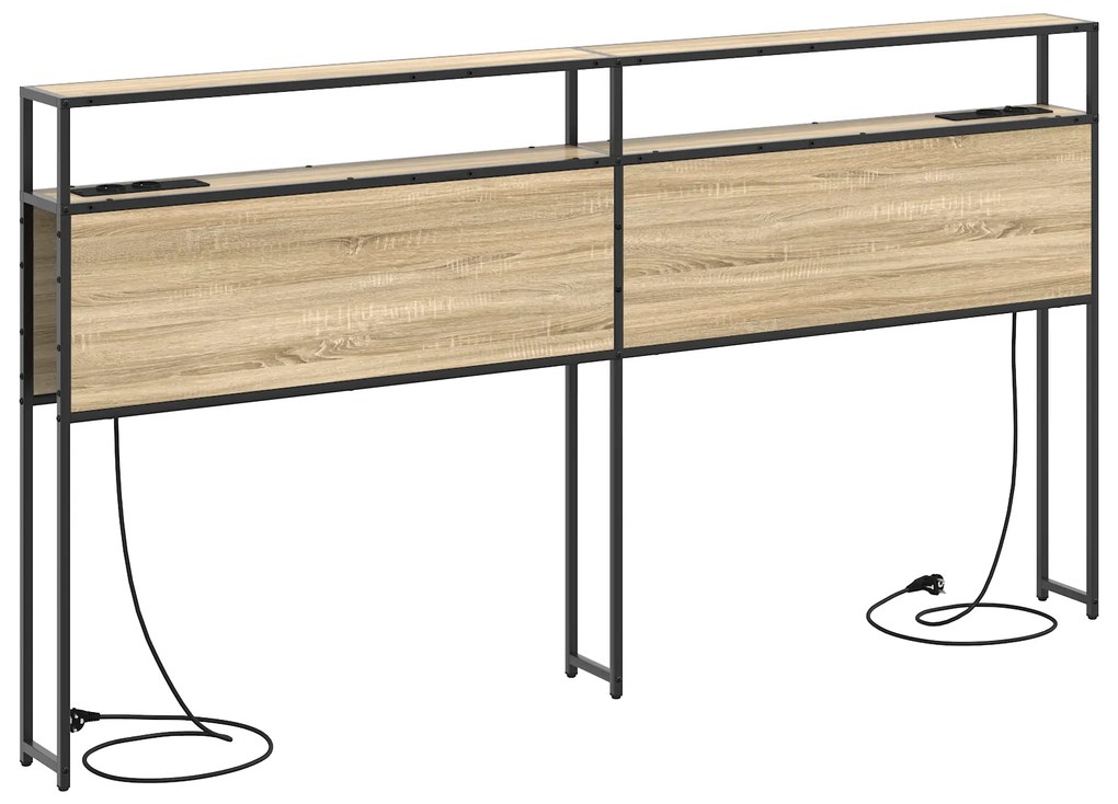 vidaXL Κεφαλάρι Αποθήκης Sonoma Oak 180 εκ. Επεξεργασμένο ξύλο