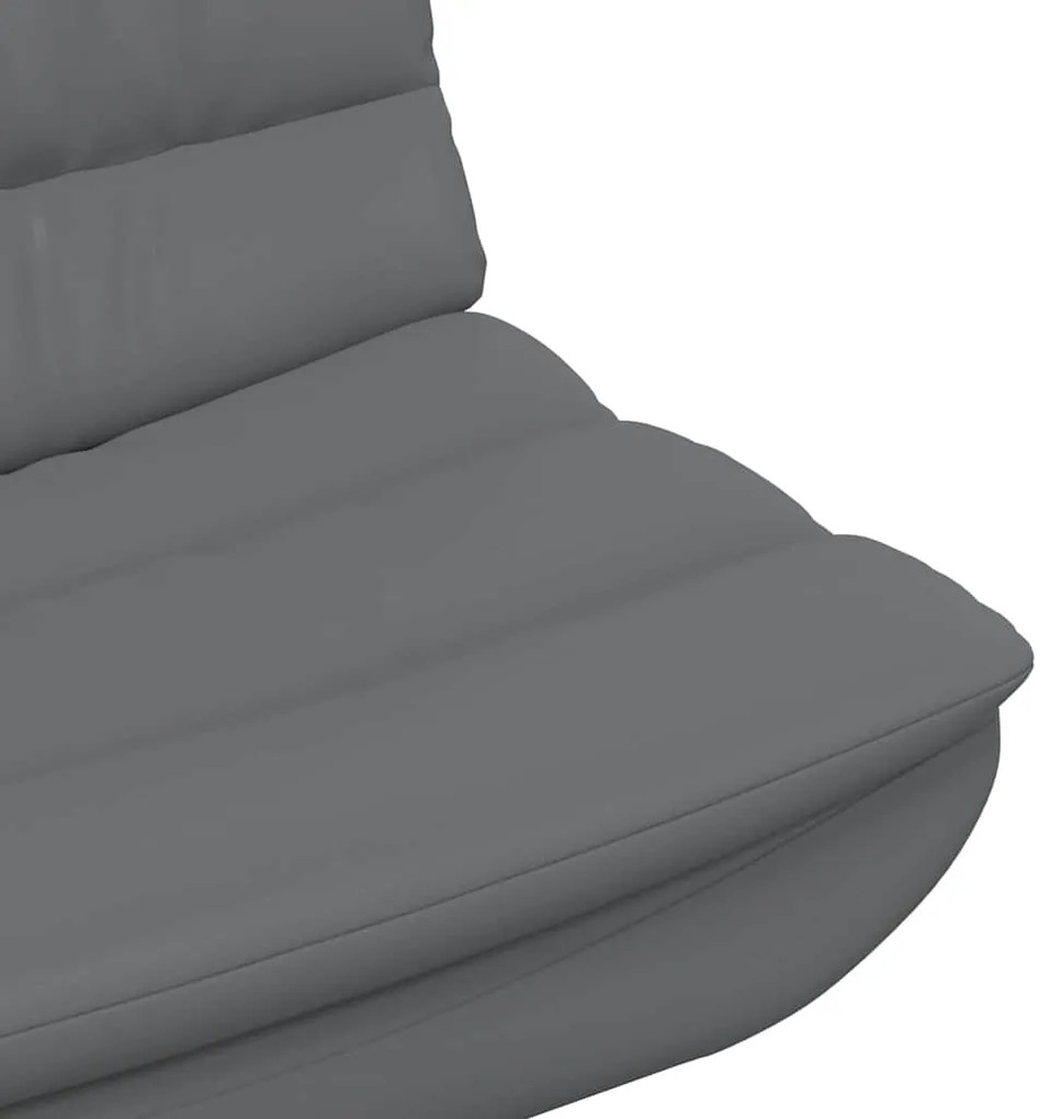 vidaXL Περιστρεφόμενη καρέκλα Γκρι 63 x 75 x 76 εκ PU