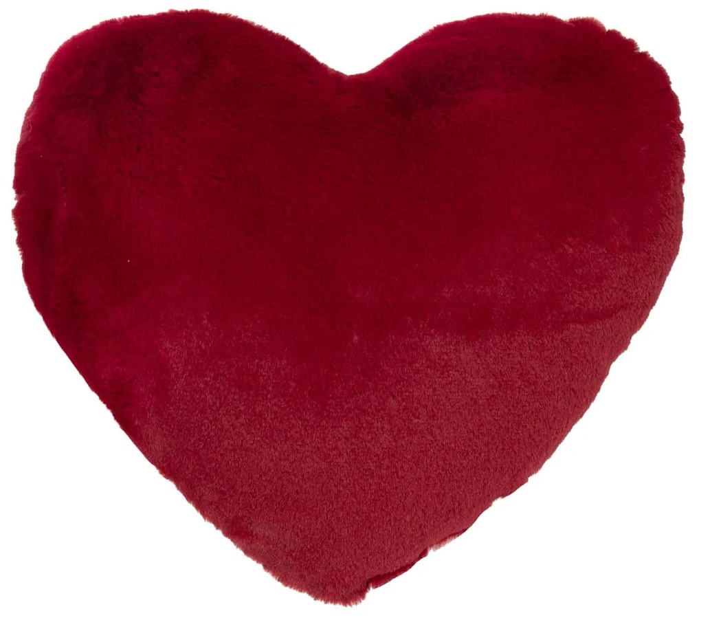 Amo la Casa Μαξιλαράκι Διακόσμησης Super Soft Fur 40x40 - Red Heart