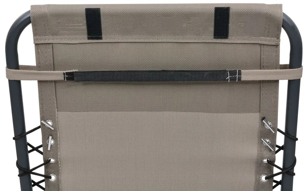 vidaXL Προσκέφαλο Σεζλόνγκ Taupe 40 x 7,5 x 15 εκ. από Textilene