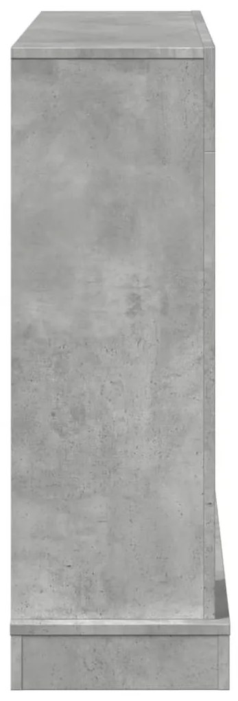 vidaXL Πλαίσιο Τζακιού Γκρι Σκυρ. 100x30x87,5 εκ. από Επεξ. Ξύλο