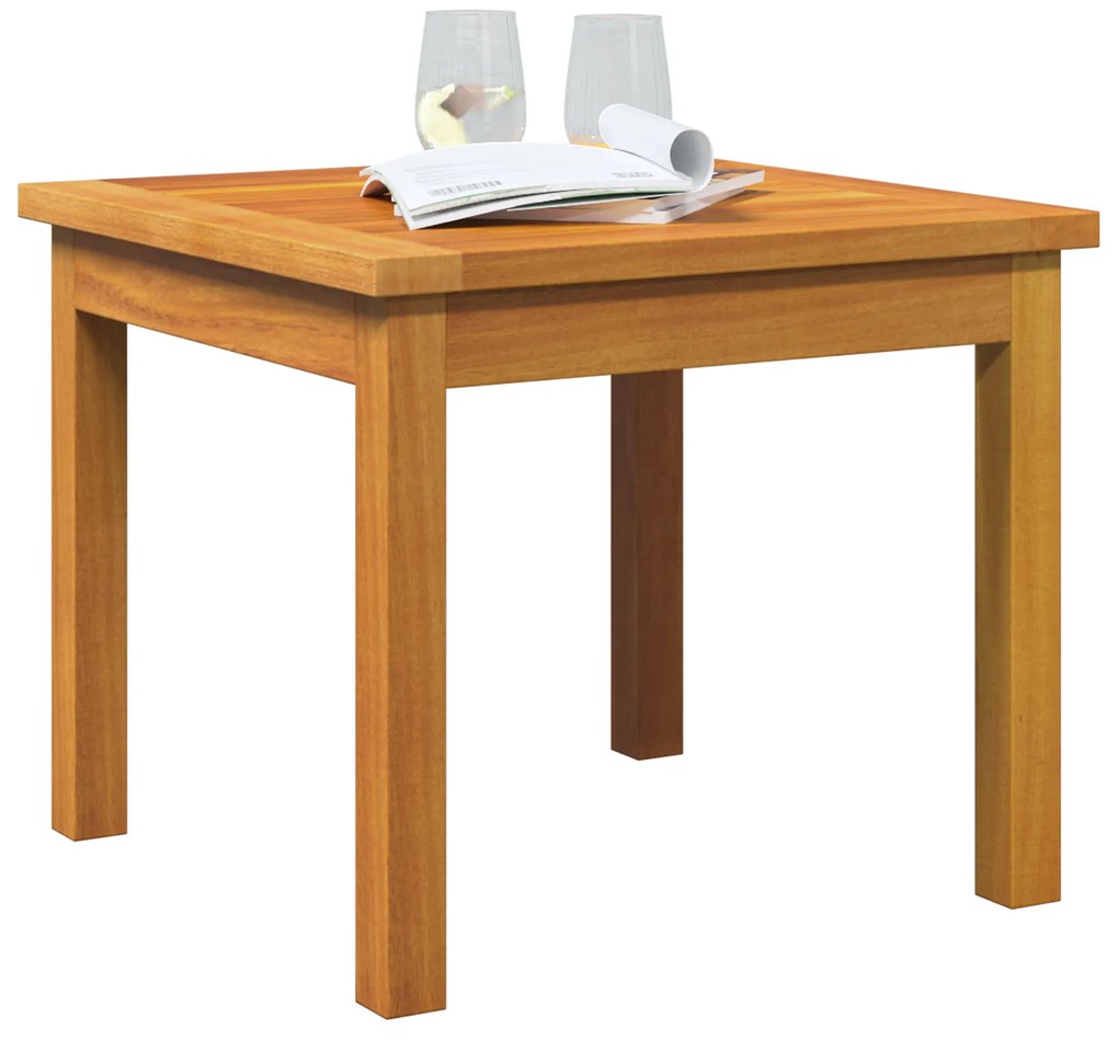 vidaXL Τραπέζι πλευράς 45x45x38 εκ. Μασίφ ξύλο ακακίας