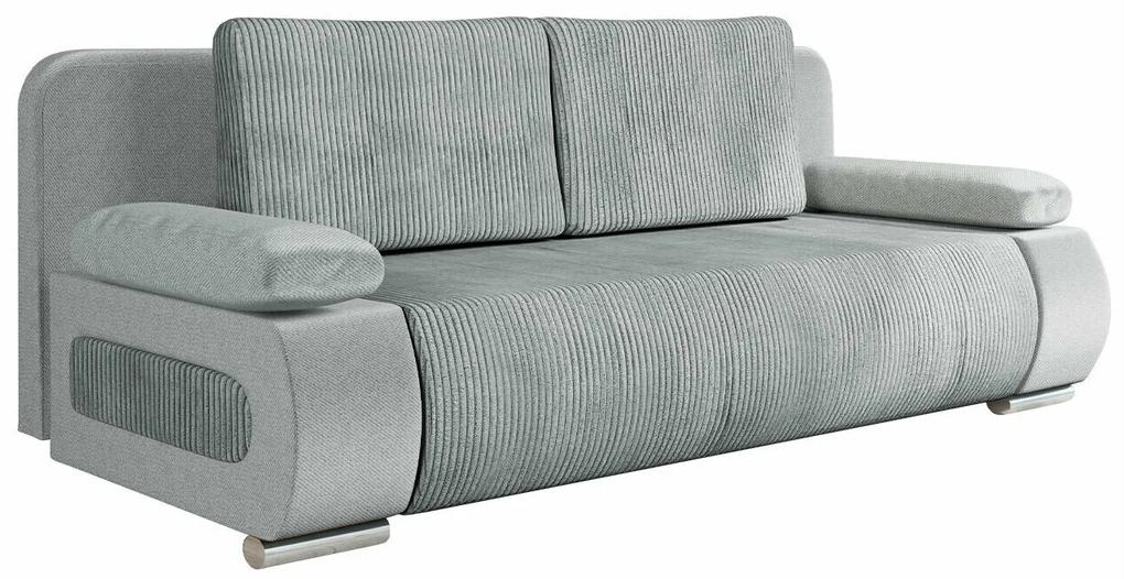 Καναπές κρεβάτι Comfivo 144, Αριθμός θέσεων: 2, Αποθηκευτικός χώρος, Γκρι, 77x200x92cm, 66 kg, Πόδια: Πλαστική ύλη | Epipla1.gr