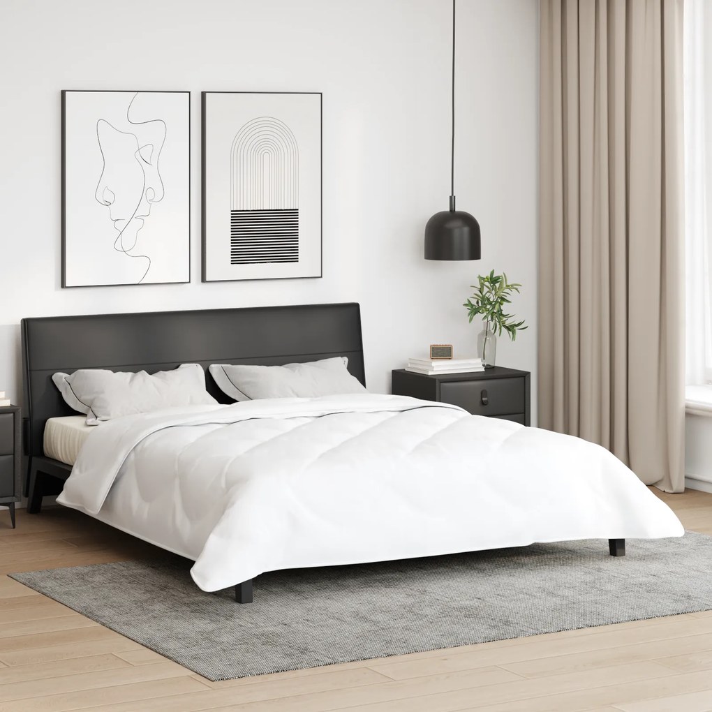vidaXL Κουβέρτες & Κουβέρτες Λευκό 240 x 220 εκ. Μικροΐνες