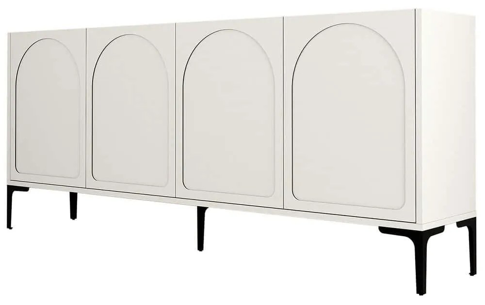 Μπουφές Lyon 845HCT5531 180x35x79cm Cream Particle Board, Melamine