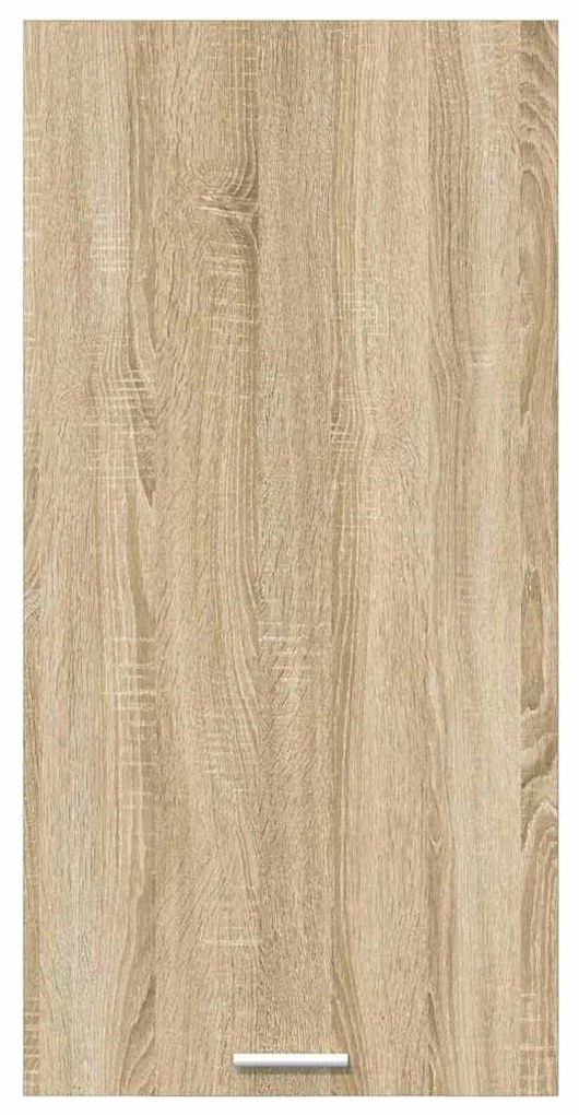 vidaXL Κρεμαστό ντουλάπι Riga Σομόνα Δρυς και Λευκό 50 x 31 x 100 εκ.