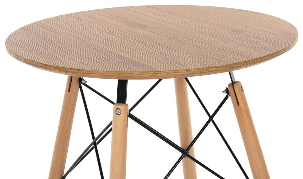 ΤΡΑΠΕΖΙ ΣΤΡΟΓΓΥΛΟ MINIMAL HM0060.04 ΦΥΣΙΚΟ ΧΡΩΜΑ MDF-ΠΟΔΙΑ ΟΞΙΑΣ ΣΕ ΦΥΣΙΚΟ ΧΡΩΜΑ Φ60Χ76Υεκ.