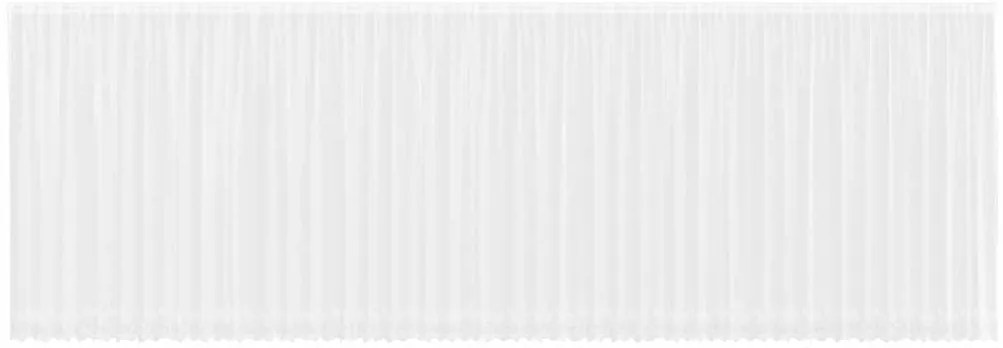 vidaXL Κουρτίνες με κουρτίνες Λευκό 500x100cm Πολυεστέρας