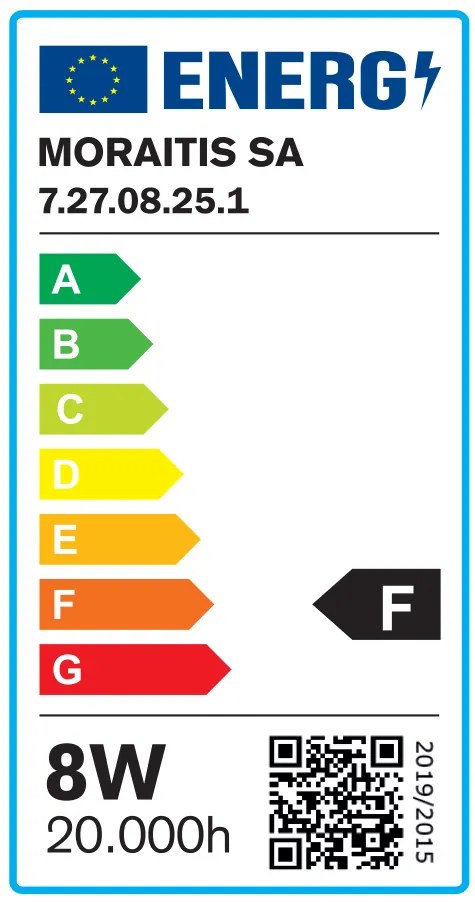 Λαμπτήρας E27 LED Filament G95 8watt Dimmable με μελί κάλυμμα (7.27.08.25.1) - 7.27.08.25.1 - 1.5W - 20W - 7.27.08.25.1