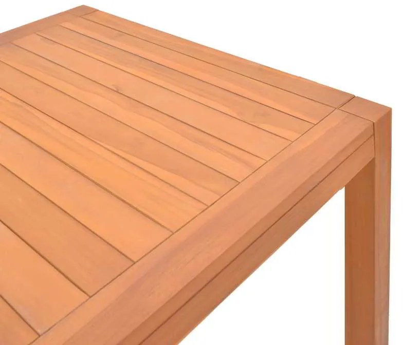 Τραπέζι Vocaly pakoworld teak ξύλο σε φυσική απόχρωση 200x100x75εκ