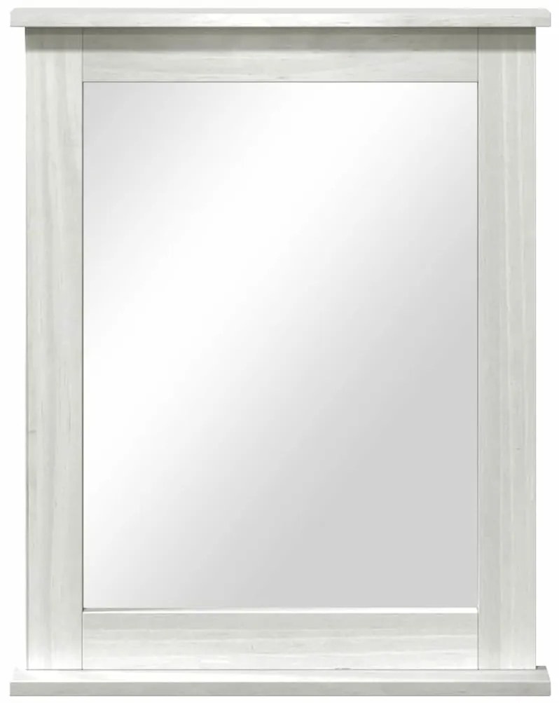 vidaXL Καθρέφτης VIGO Αντίκες Λευκό 55,5 x 5 x 70 εκ Μασίφ ξύλο πεύκου