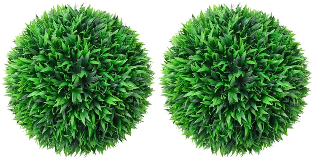 vidaXL Πυξάρι Τεχνητό Σχήμα Μπάλας 2 τεμ. 47 εκ.