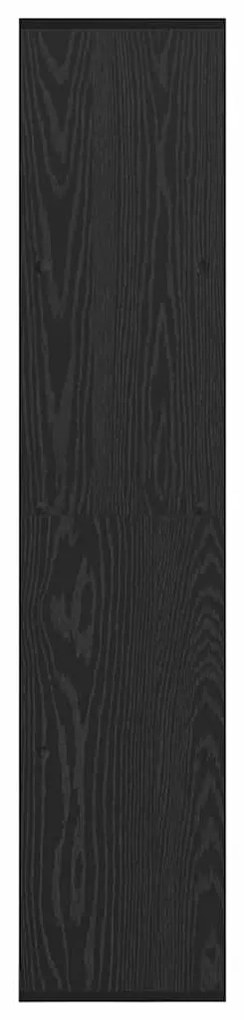 vidaXL Βιβλιοθήκη Μαύρη δρυς 137.5 x 29 x 137.5 εκ Επεξεργασμένο ξύλο