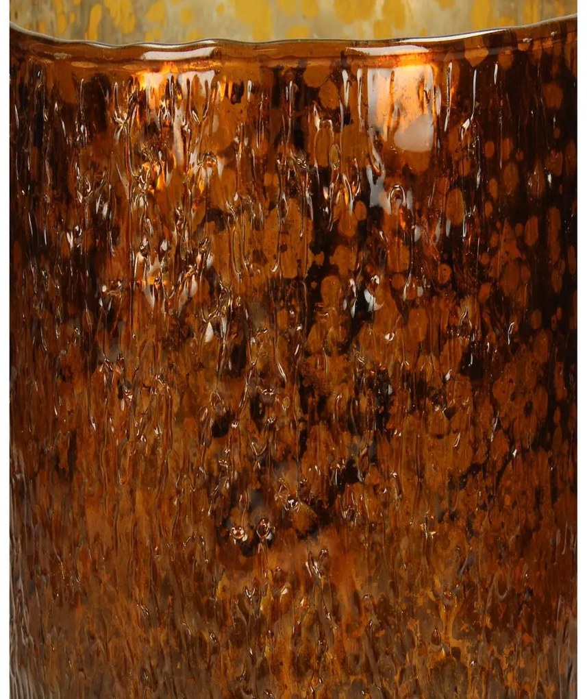 Κηροπήγιο Amber Γυαλί 12x12x20cm - 05152855 - 05152855