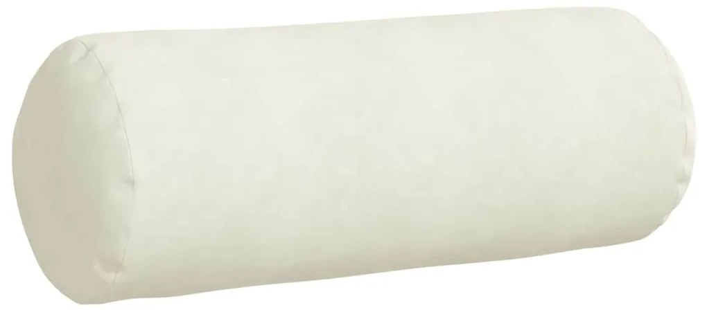 vidaXL Μαξιλάρια Στήριγμα 2 pcs Κρεμ Ø 25 x 70 cm Υφασμάτινο Κορντουρά