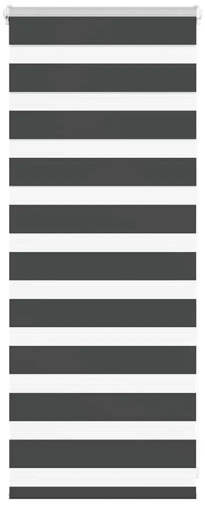 vidaXL Ζέβρα τυφλή Μαύρο Πλάτος υφάσματος 60,9 εκ. Πολυεστέρας