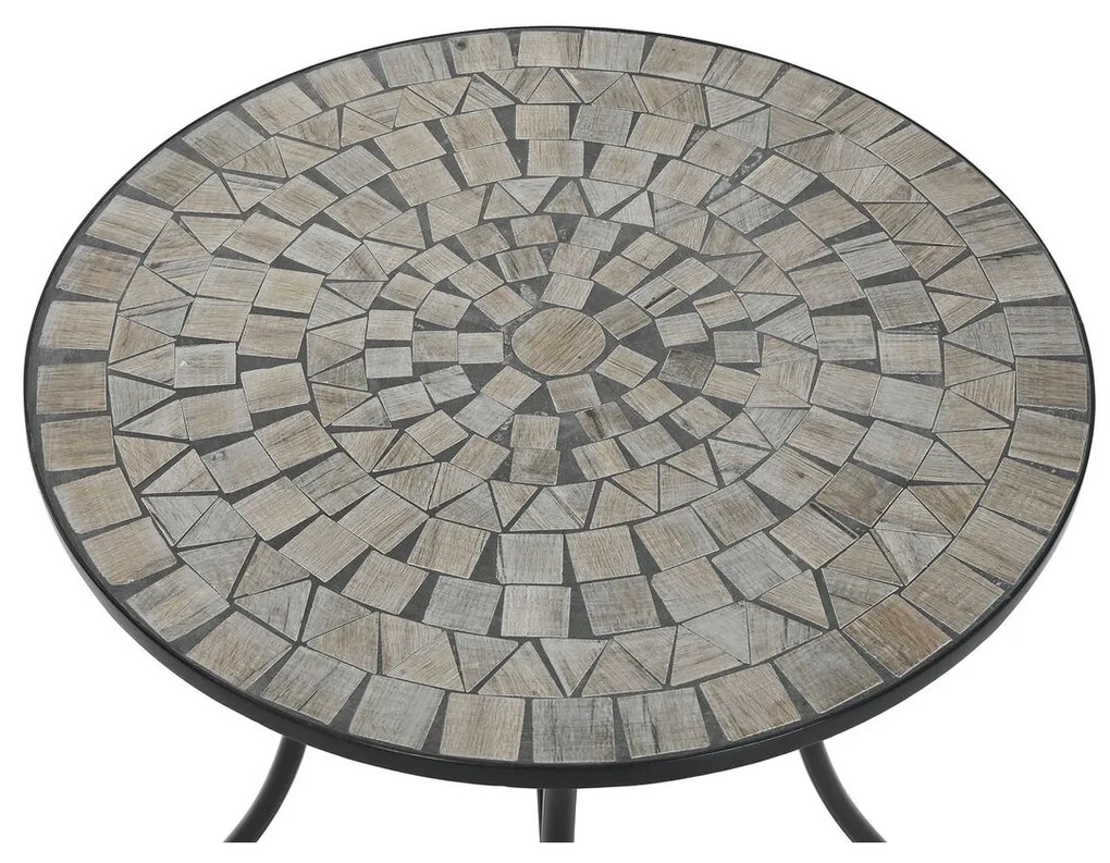 Βοηθητικό Τραπέζι Home ESPRIT Μαύρο Πολύχρωμο 60 x 60 x 72 cm