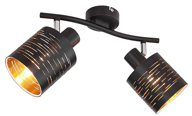 Φωτιστικό Οροφής Globo Lighting Tunno 15342-2 Μαύρο