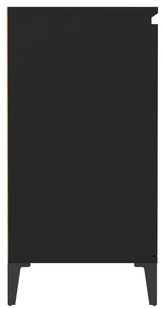 Μπουφές Μαύρος 60 x 35 x 70 εκ. από Μοριοσανίδα - Μαύρο
