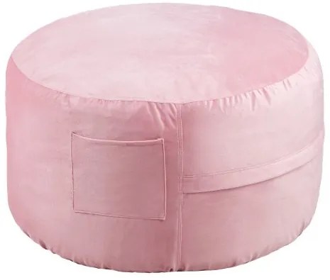 VEVOR 3 feet Round Bean Bag Chair with Removable Cover &amp; Dutch Velvet Pink