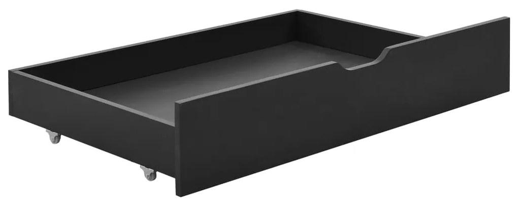 vidaXL Πλαίσιο Κρεβατιού με 2 Συρτάρια Γκρι 90 x 200 εκ. Μασίφ Πεύκο