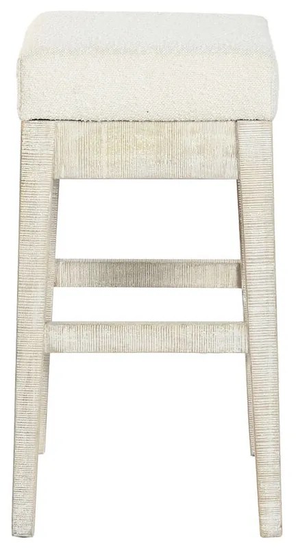 Σετ Τραπέζι με Καρέκλες Home ESPRIT Λευκό Φυσικό 112 x 40 x 96 cm