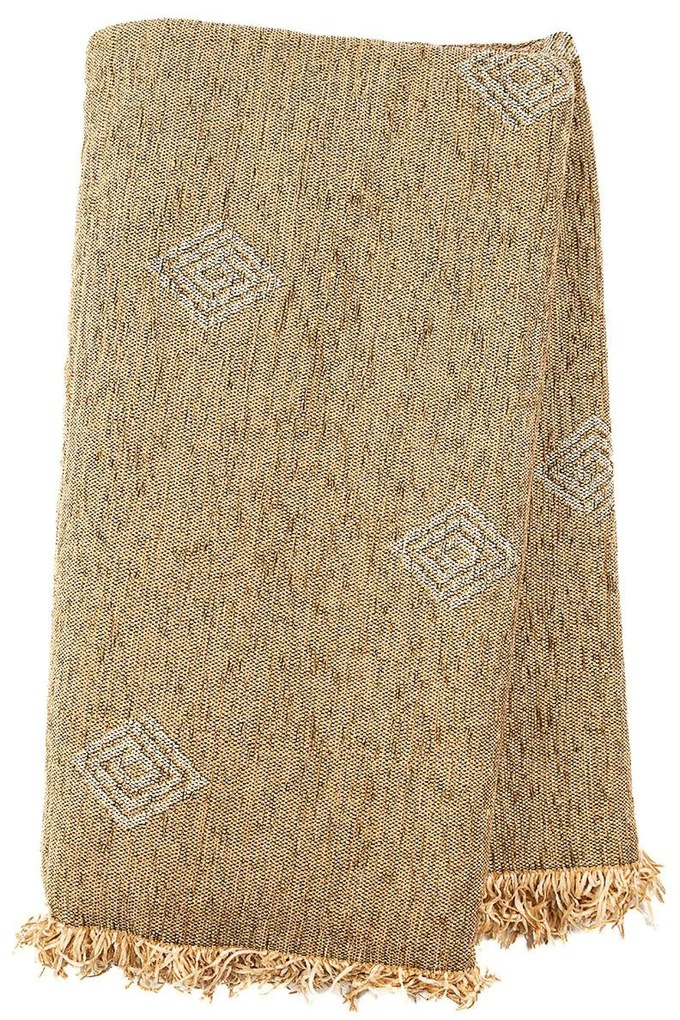 Ριχτάρι Σενίλ Ζακάρ Spira Beige Μονοθέσιο