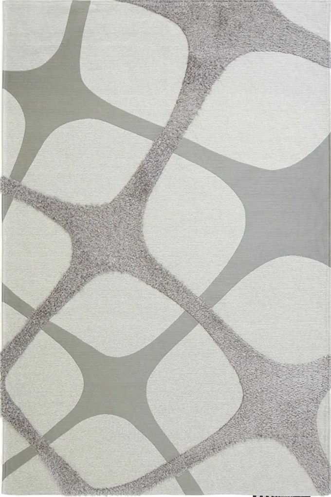 Χαλί Toscana Shaggy Inno White Silver Royal Carpet 140X200cm