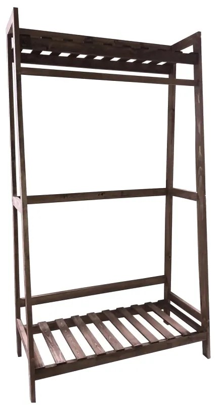 Κρεμάστρα Δαπέδου FENG Καρυδί Ξύλο 90x38x168cm - ART-14870240