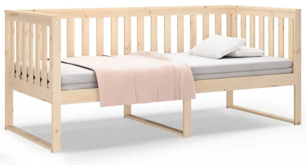 vidaXL Κρεβάτι ημέρας χωρίς στρώμα 100x200 cm Στερεό ξύλο πεύκο