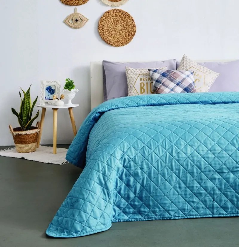 Κουβερλί Microfiber Μονό 160x200εκ. Sadie Petrol SB HOME