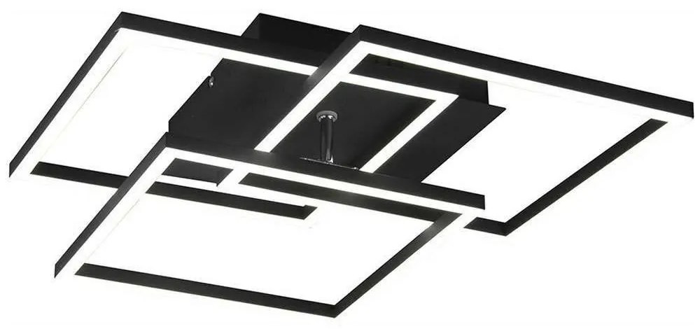 Φωτιστικό Οροφής - Πλαφονιέρα Mobile R62883132 28W Led 42x39x10cm Black Mat RL Lighting Metal