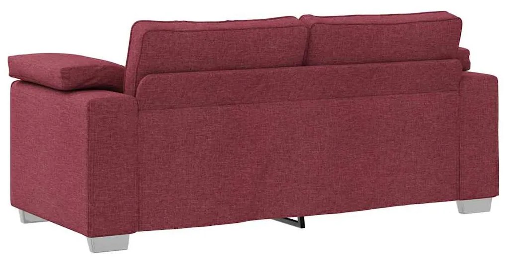 vidaXL Καναπές με μαξιλάρι Μπορντό 180 x 77 x 82 εκ ύφασμα