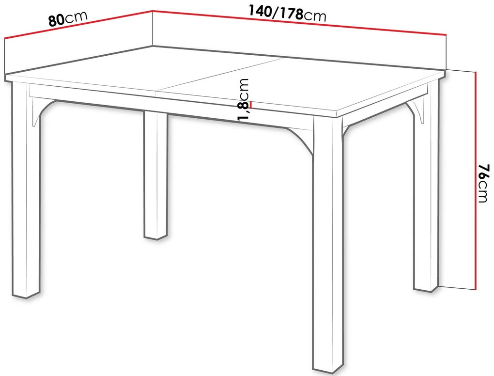 Επεκτεινόμενο τραπέζι Focus -Mauro Marmaro-Μήκος: 140 εκ.