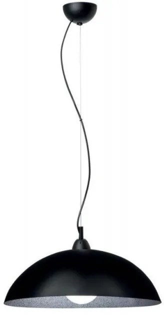 Κρεμαστό Φωτιστικό Οροφής Plexiglass Ε27 Φ40 130-01/40 Arkolight-130-41-01/40-Μαύρο-Ασημί 130-41-01/40