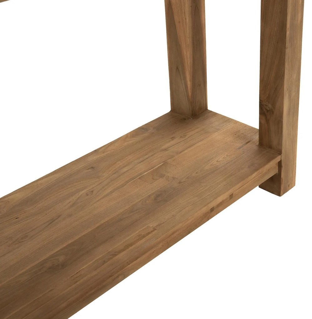 Κονσόλα C9554 με Ράφι απο Ανακυκλωμένο Ξύλο TEAK 240x45x91Υεκ. 240x45x91 εκ.