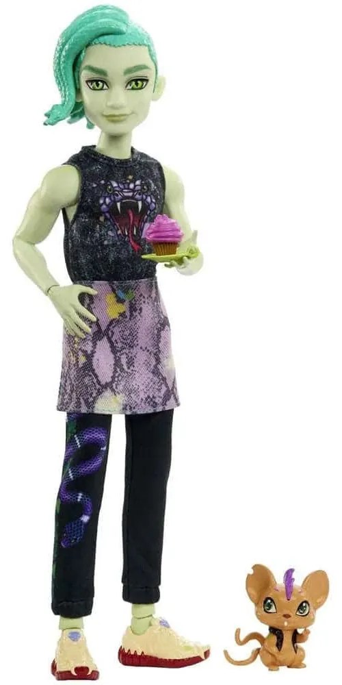 Κούκλα Monster High HHK56 Deuce Gorgon Perseus Doll Black-Green Mattel