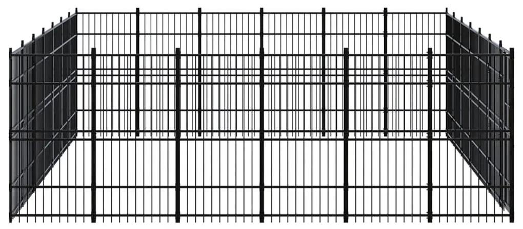 Κλουβί Σκύλου Εξωτερικού Χώρου 38,71 μ² από Ατσάλι - Μαύρο