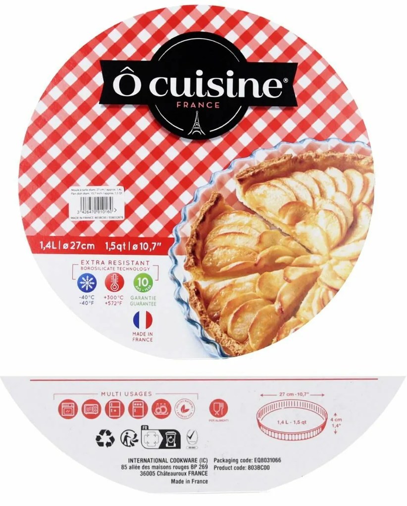 Φόρμα για Κέικ Pyrex 1040902 Διαφανές