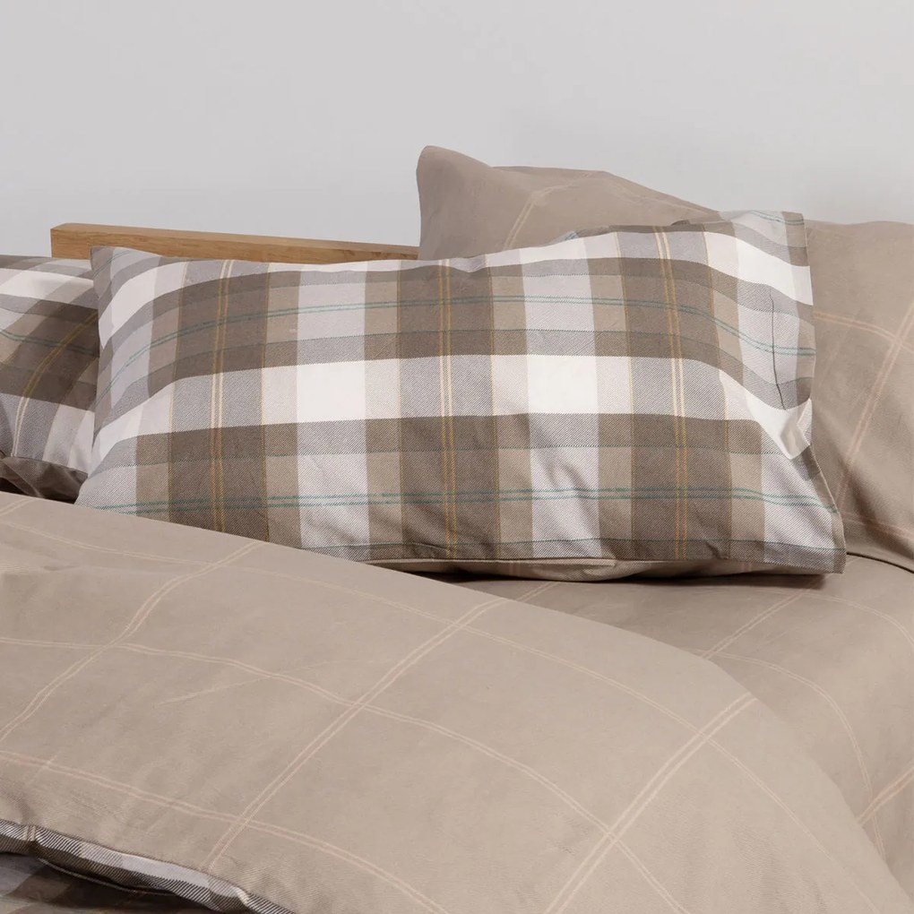 Μαξιλαροθήκη (52x72) Nef-Nef Homeware Smart Racket Golden Brown