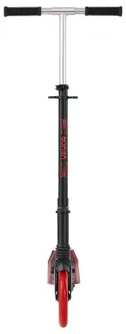 VEVOR Kick Scooter for Kids Ages 8+, Teens &amp; Adults, 2-Wheel Toddler Scooter with Adjustable Height Handlebar, Wide Anti-Slip Deck, Foldable Lightweight for Boys &amp; Girls up to 99.8 kg, Black + Red