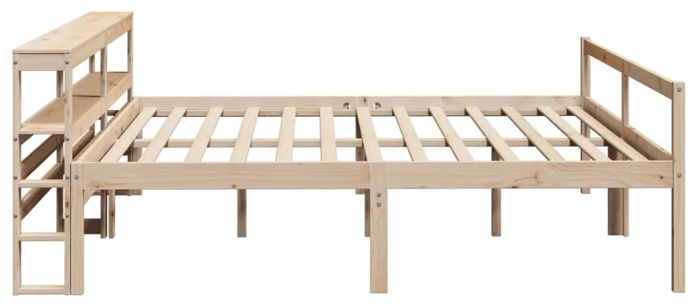 vidaXL Κρεβάτι Ηλικιωμένου με Κεφαλάρι 200 x 200 εκ. Μασίφ Ξύλο Πεύκου