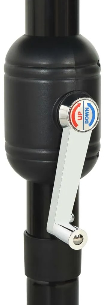 vidaXL Ομπρέλα Κήπου 3 Επιπέδων Λευκό της Άμμου 3,5 μ. Ιστό Αλουμινίου