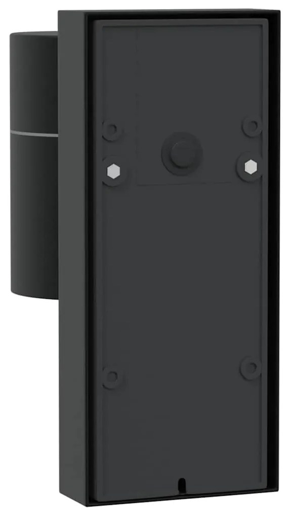 vidaXL Φωτιστικό Τοίχου Για Εξωτερικούς Χώρους 2 pcs Μαύρο