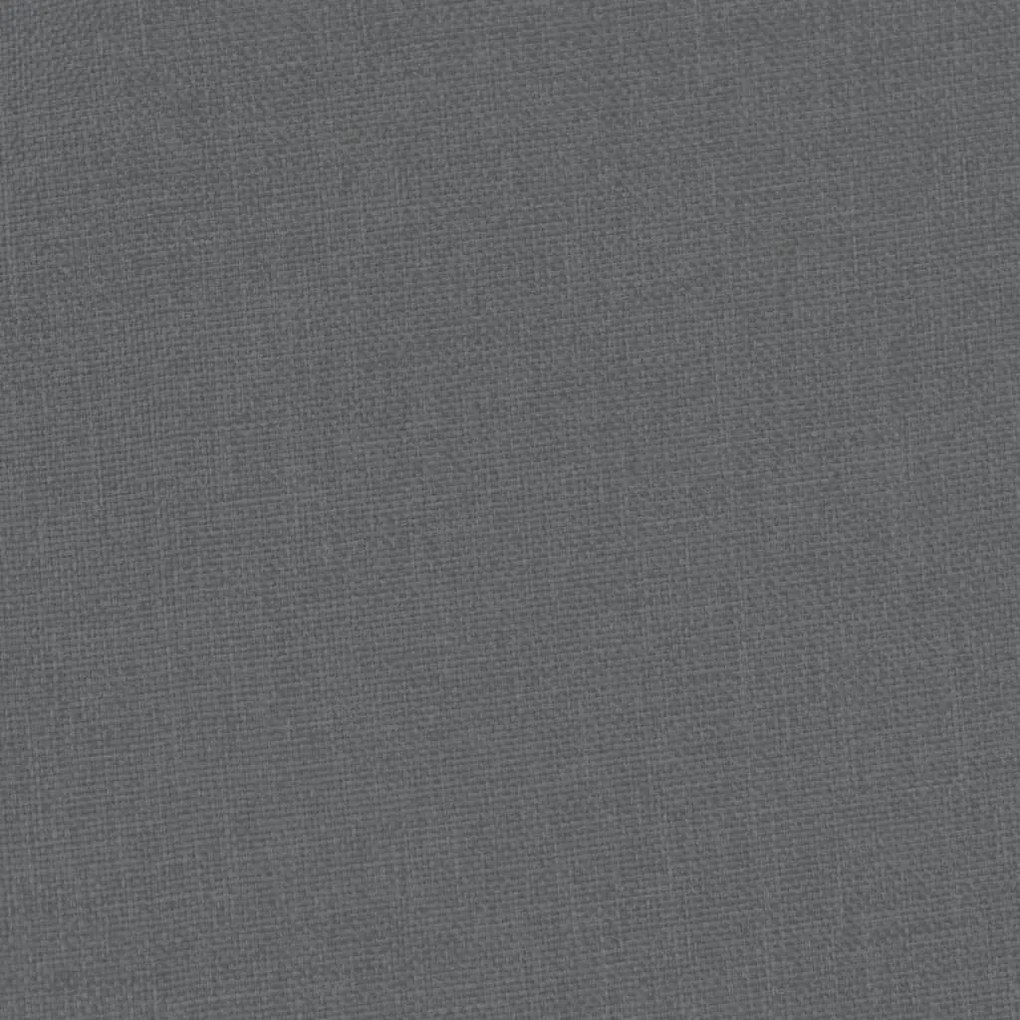 vidaXL Πολυθρόνα Μπάρελ με Υποπόδιο Σκούρο Γκρι Υφασμάτινη