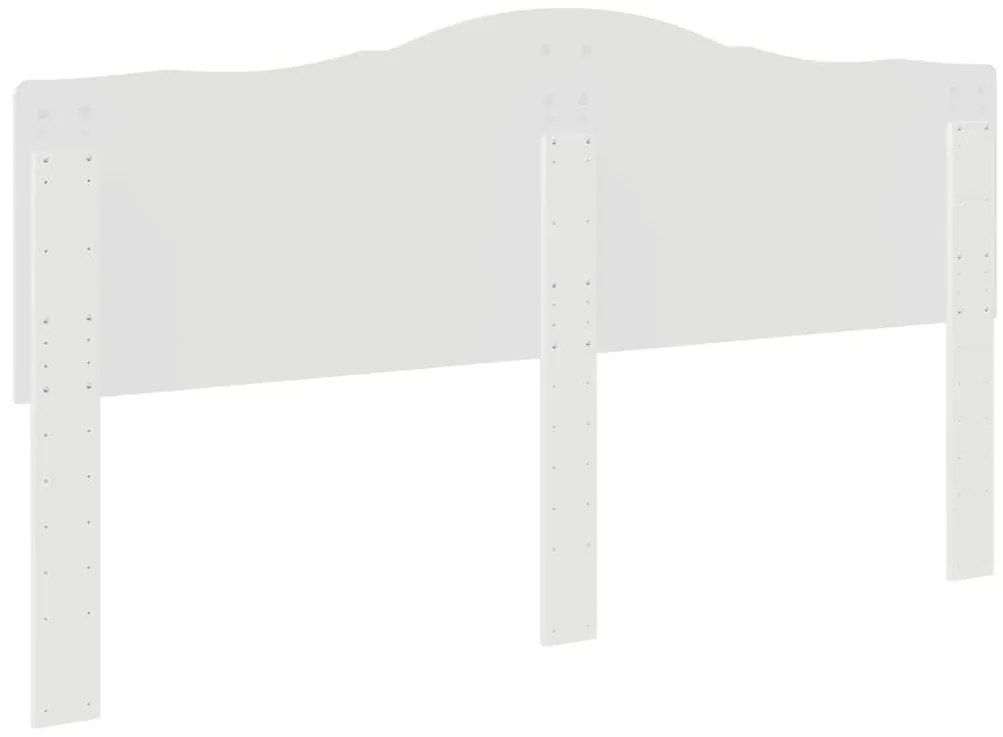 vidaXL Κεφαλάρι Λευκό Επεξεργασμένο ξύλο